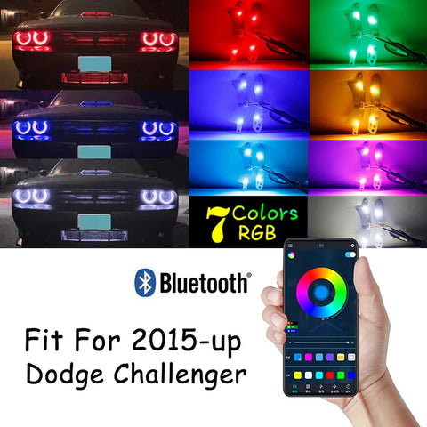 Bluetooth RGB MultiColor DRL Chips For Dodge Challenger AddictiveLighting