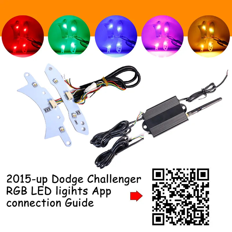 Bluetooth RGB MultiColor DRL Chips For Dodge Challenger AddictiveLighting