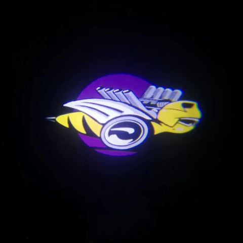 For Dodge SUPER BEE SCAT PACK Logo Light Dodge Car Door Light LED Courtesy Shadow Light For Dodge CHALLENGER CHARGER Car Styling AddictiveLighting