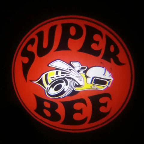 For Dodge SUPER BEE SCAT PACK Logo Light Dodge Car Door Light LED Courtesy Shadow Light For Dodge CHALLENGER CHARGER Car Styling AddictiveLighting